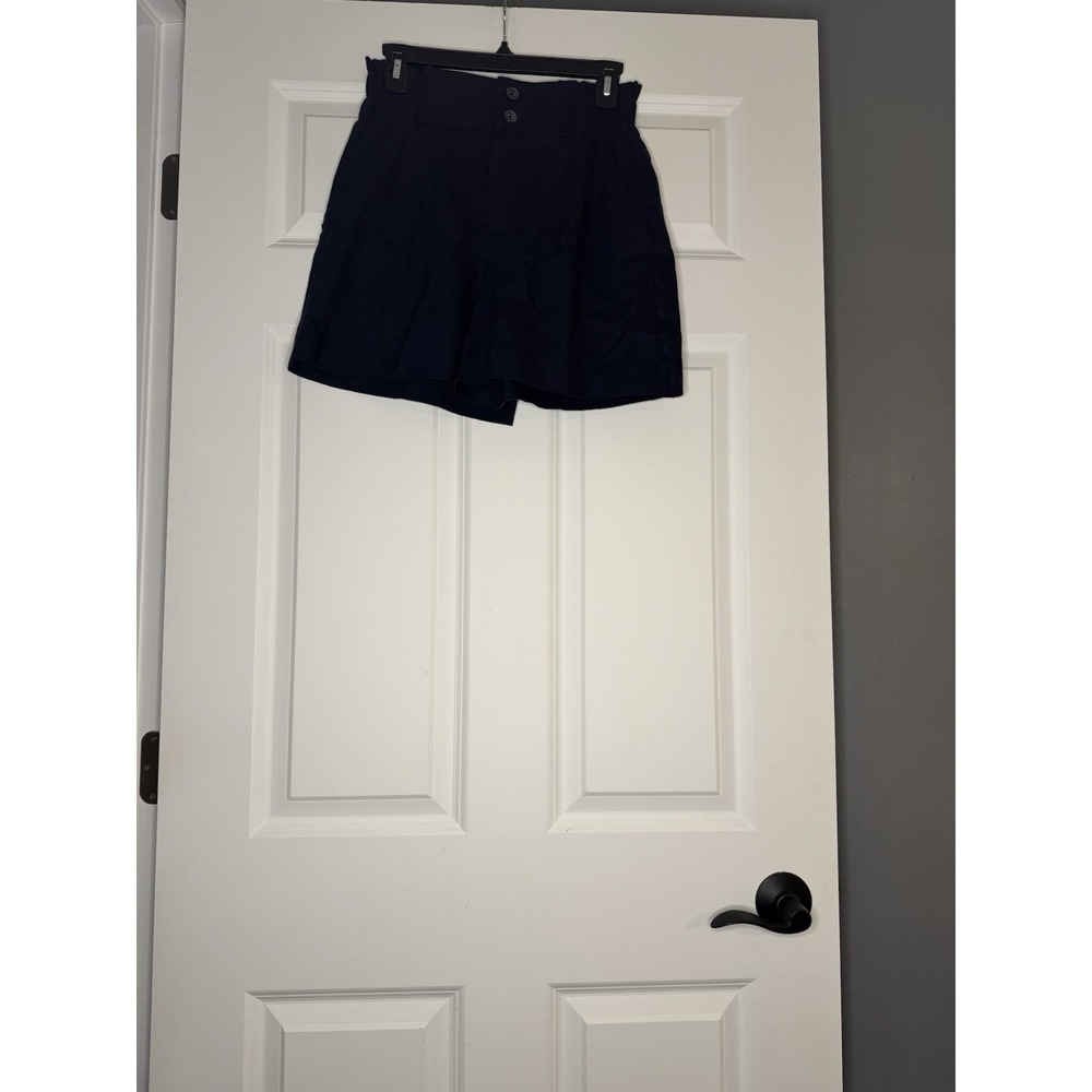 Simply Vera Wang Pleated Shorts XS Navy Nwt